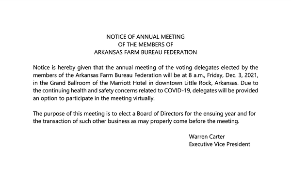 ArFB Annual Meeting Notice Image
