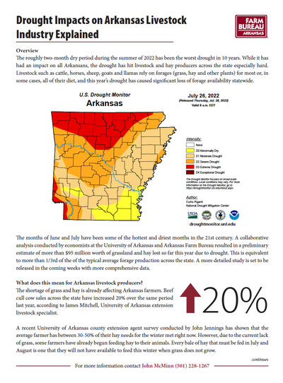 Drought impact report image and link