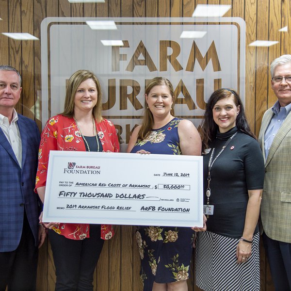 Arkansas Farm Bureau Foundation Donates $50,000 to Red Cross