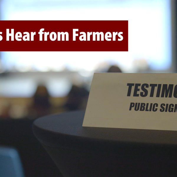 Legislators Hear from Farmers