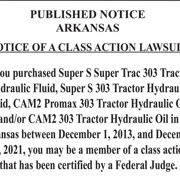 Notice of a Class Action Lawsuit