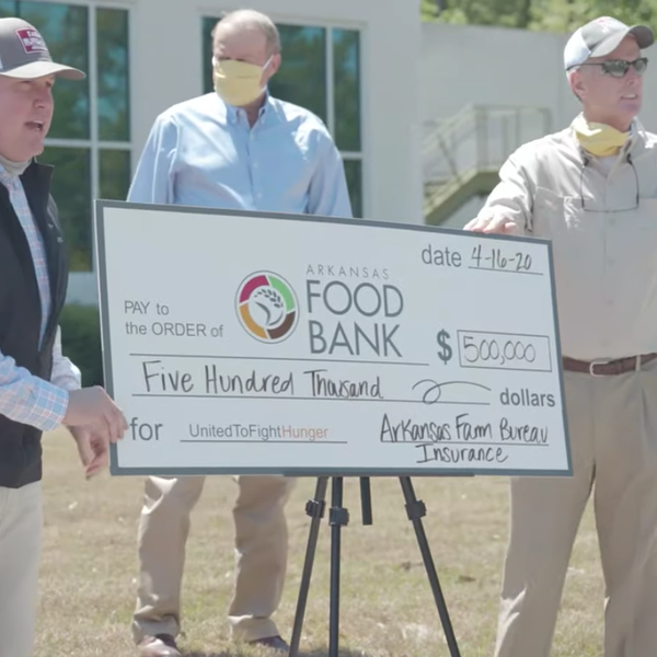 Check Presentation to Arkansas Foodbank