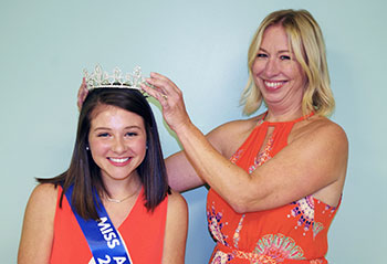 2016-17’s Miss Arkansas Rice, Madison Gibson of Jonesboro, was crowned Aug. 27 at the Brinkley Convention Center by Arkansas Farm Bureau’s Brandy Carroll.